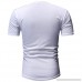Fashion Mens Summer Slim Fit Colorblock O-Neck Short Sleeve T-Shirt Tops White B07QF9NYV4